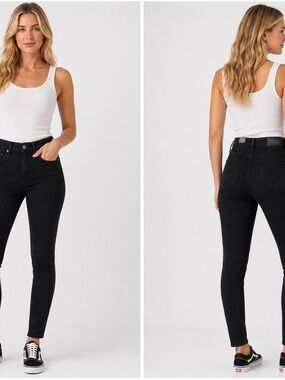 Citizens Of Humanity Black Mid-Rise Skinny Jeans